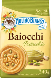Mulino Bianco paquete frontal mostrando 240g y sin aceite de palma