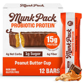 Munk Pack vista frontal del empaque que muestra la marca y beneficios nutricionales