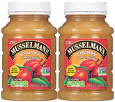 Musselman's frasco frontal mostrando etiqueta clara y tamaño práctico