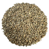 Myco Buddy paquete frontal de rye berries orgánicas, visualiza tamaño y sellado resellable