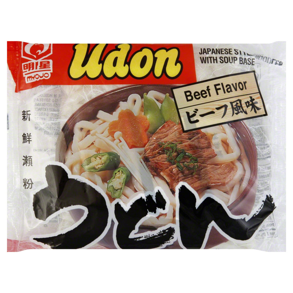 Myojo udon paquete frontal mostrando producto y conveniencia para despensa