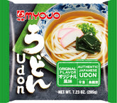 明星 Myojo paquete frontal mostrando diseño y cantidad, conveniencia inmediata