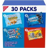 Nabisco caja frontal mostrando variedad y conveniencia