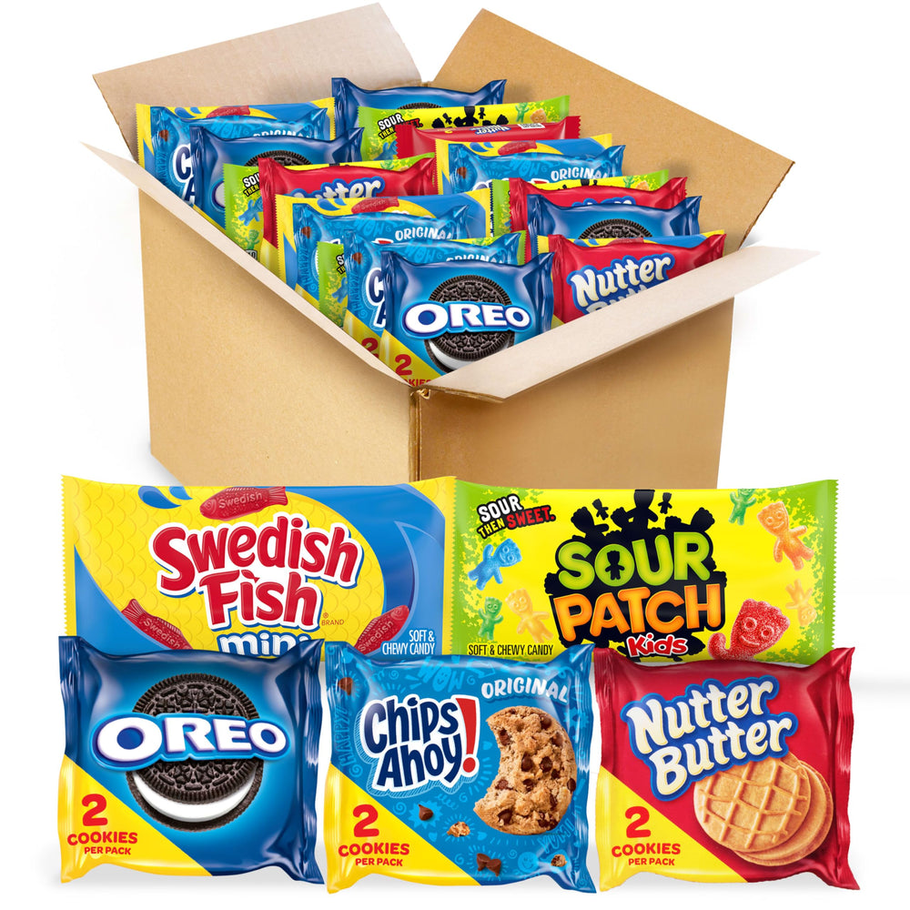 NABISCO frontal del pack surtido mostrando variedad y facilidad de reparto