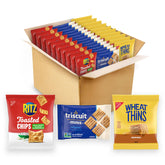 NABISCO paquete frontal mostrando las tres variedades y cantidad, ideal para compras a granel