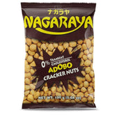 Nagaraya Cracker Nuts Adobo frente del empaque mostrando diseño y peso