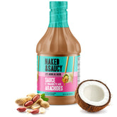 Naked & Saucy botella frontal mostrando 31 fl oz y diseño, utilidad para cocina familiar