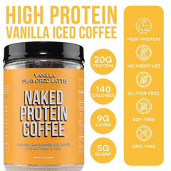 NAKED batido cremoso en mano antes de entrenar, proteína conveniente