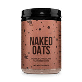 Naked Oats frente del envase mostrando etiqueta y porciones