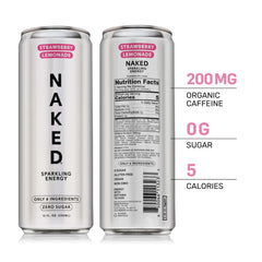 NAKED primer plano de burbujas y textura carbonatada resalta sensación refrescante