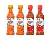 Nando's PERi-PERi pack frontal mostrando las cuatro botellas y variedad de sabor