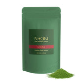 Naoki Matcha vista frontal del envase mostrando color y tamaño