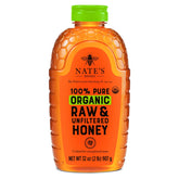 Nate's Honey botella frontal 32 oz muestra diseño y conveniencia