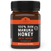 Nate's Honey frasco frontal mostrando etiqueta UMF y origen Nueva Zelanda, confianza certificada