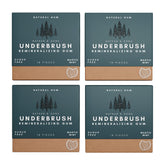 Nathan & Sons paquete frontal del chicle Underbrush Mastic Mint mostrando diseño y cantidad