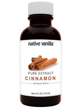 Native Vanilla botella frontal mostrando tamaño y diseño práctico