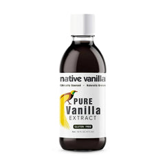 Native Vanilla botella frontal mostrando etiqueta clara y tamaño práctico