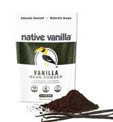 Native Vanilla frente del envase que muestra 2oz y beneficio aromático
