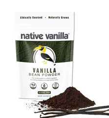 Native Vanilla frente del envase que muestra 2oz y beneficio aromático