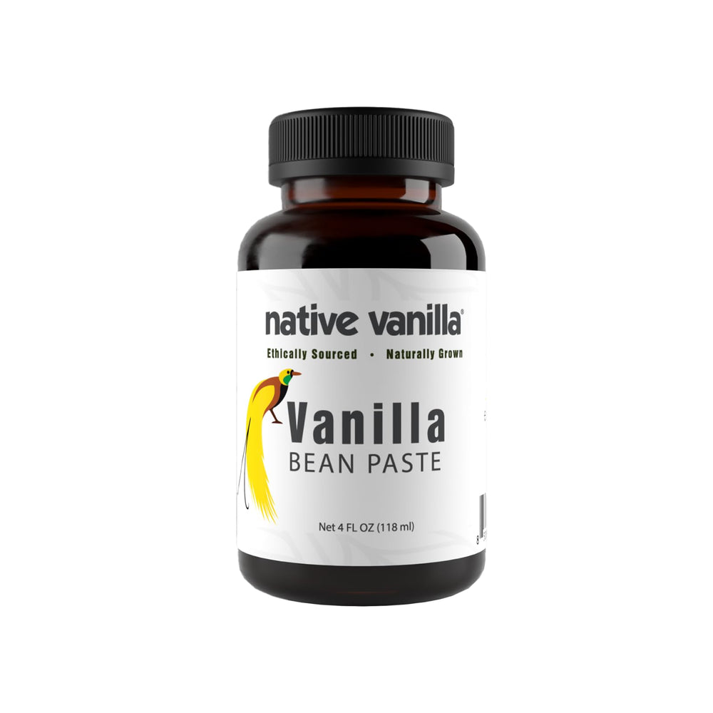 Native Vanilla frasco frontal mostrando diseño y tamaño práctico