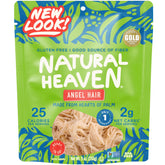 Natural Heaven empaque frontal mostrando pasta angel hair saludable