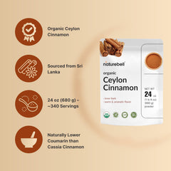 NatureBell palitos de canela de Sri Lanka que prueban el origen auténtico