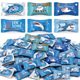 Naucoos paquete frontal con 300 shark candy mints, ideal para fiestas