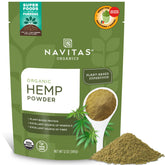 Navitas Organics bolsa frontal mostrando marca y tamaño, ideal para despensa saludable