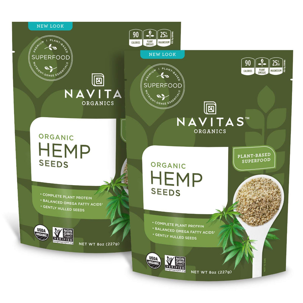 Navitas Organics frente del paquete mostrando el envase y el contenido nutritivo