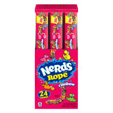 NERDS Rope embalaje frontal mostrando colores y cantidad, atractivo visual