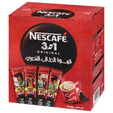 Nescafe paquete frontal mostrando 24 sobres y conveniencia inmediata