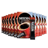 NESCAFÉ Clasico empaque frontal mostrando 12 cajas y diseño claro, ideal para compra al por mayor