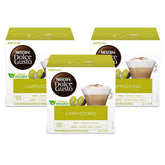 Nescafe Dolce Gusto frontal del pack mostrando 3 cajas, conveniencia