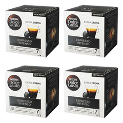 Nescafé Dolce Gusto paquete frontal mostrando 4 envases, ideal para abastecimiento