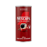 Nescafe lata frontal mostrando el envase y beneficio de almacenamiento prolongado