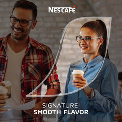 Nescafe comparación de tamaño del sobre para referencia de porción