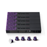 Nespresso Arpeggio Decaffeinato paquete frontal mostrando 50 cápsulas y beneficio conveniencia