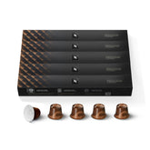 Nespresso Cioccolatino paquete frontal mostrando 50 cápsulas y beneficio práctico