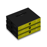 Nespresso Finezzo frontal del paquete mostrando 3 cajas y 150 cápsulas, ideal para reposición