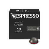 Nespresso Fortado Decaffeinato frente del embalaje mostrando diseño y robustez