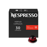 Nespresso Half Caffeinato frontal con caja visible y atractivo inmediato