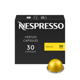 Nespresso Solelio caja frontal mostrando 30 cápsulas y beneficiando preservación