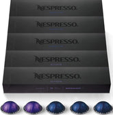Nespresso Vertuo frontal del paquete mostrando variedad y conveniencia