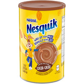 Nesquik lata frontal mostrando 540g y diseño importado beneficio conveniencia