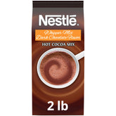 Nestle Hot Cocoa bolsa frontal mostrando el empaque y uso profesional