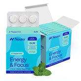 Neuro bote frontal del chicle mostrando la marca y beneficio energía rápida