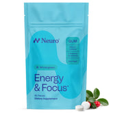 Neuro chicle frente del paquete mostrando 90 unidades y beneficio portable