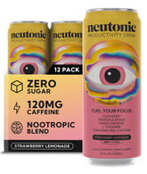 Neutonic lata frontal mostrando diseño y beneficio de energía sostenida