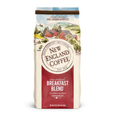 New England Coffee empaque frontal 20 oz mostrando la marca y beneficios