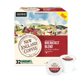 New England Coffee paquete frontal mostrando etiqueta y beneficio frescura consistente